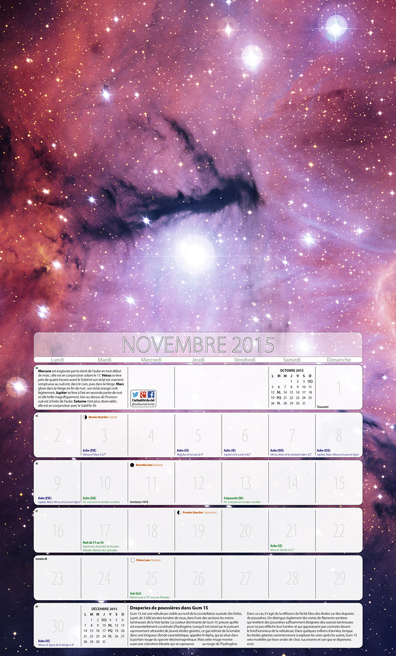 CALENDRIER 2015